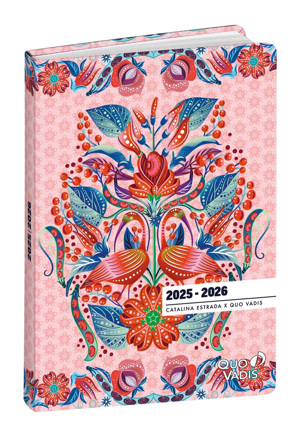 Vorderes Coverbild Schülerkalender Forum Estrada rosa 2025/2026