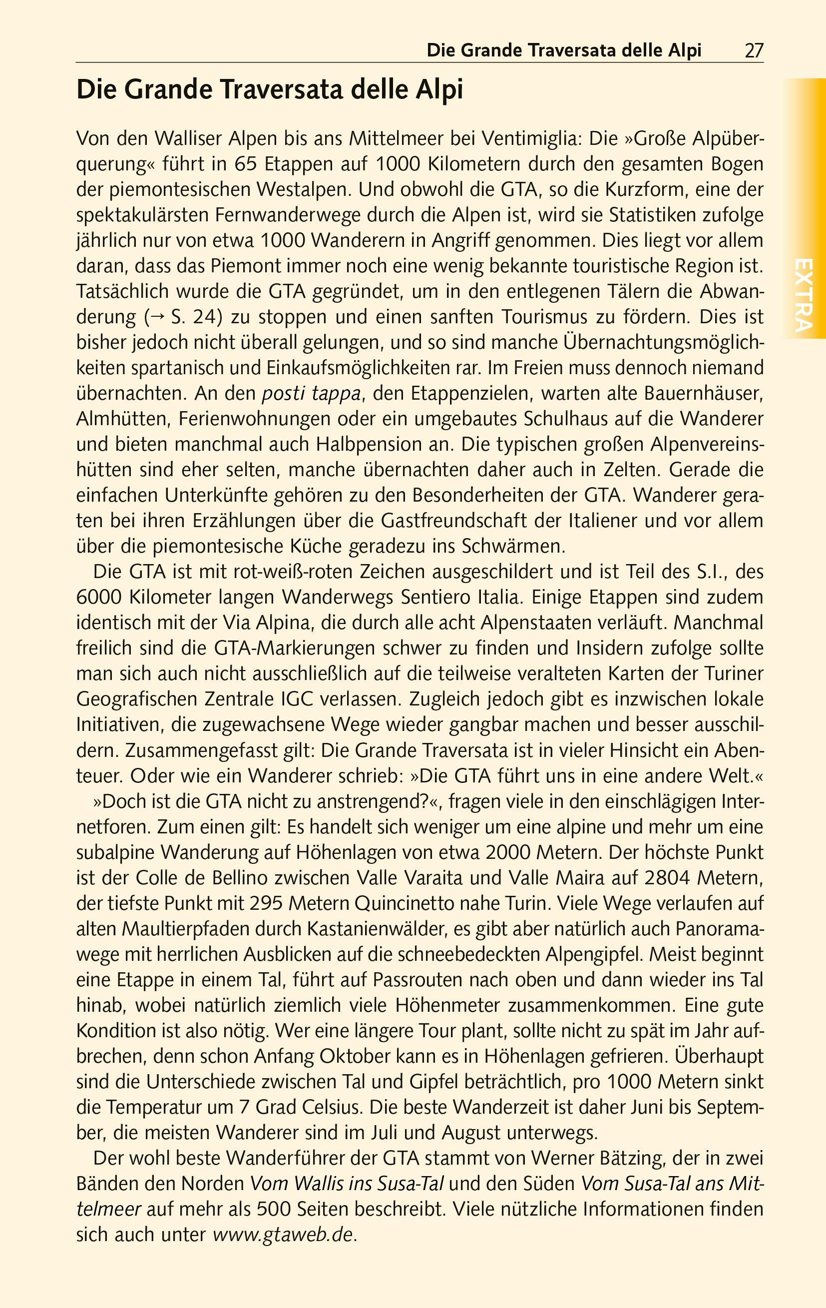 Beispielinhalt (Bild) TRESCHER Reiseführer Piemont