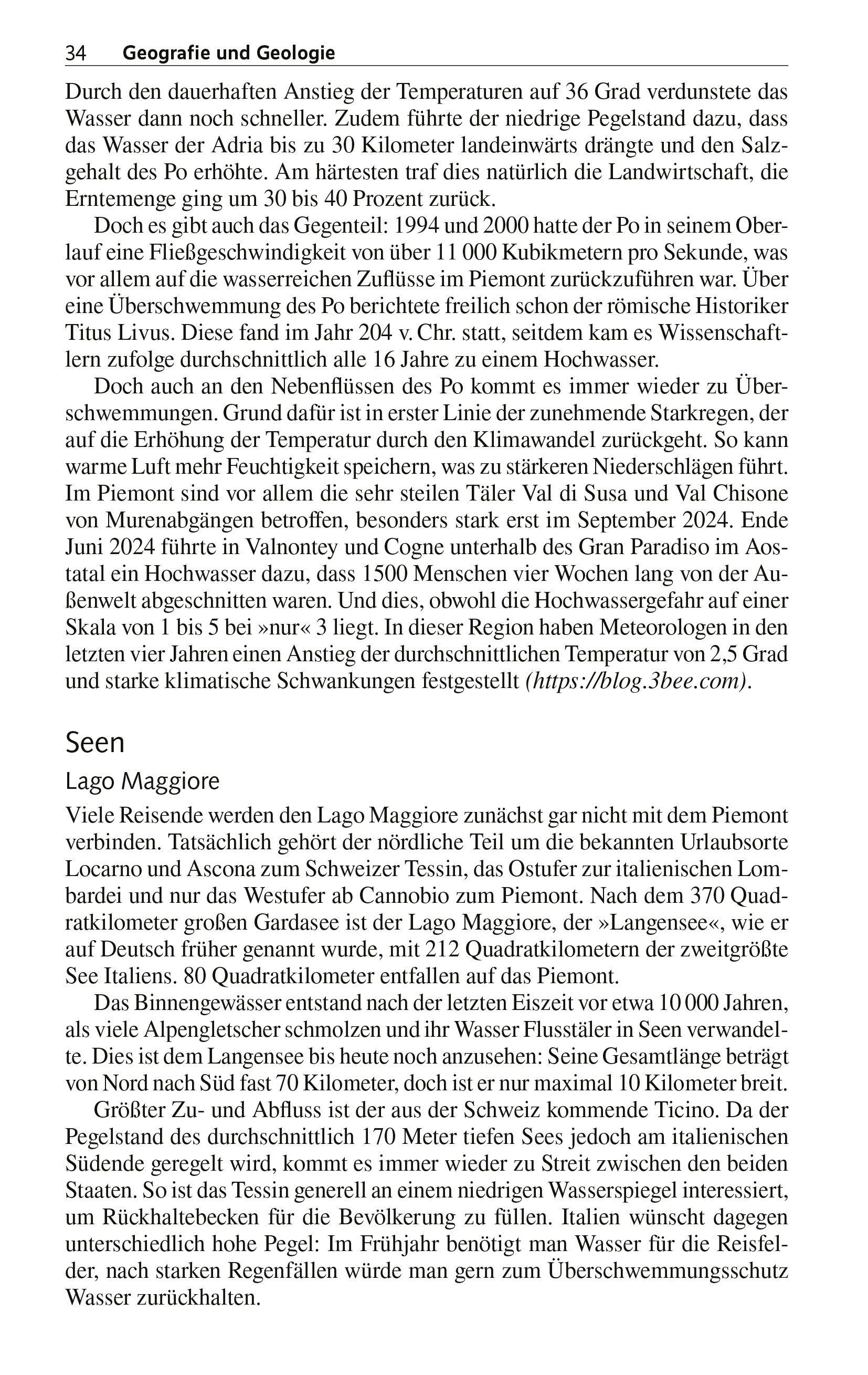 Beispielinhalt (Bild) TRESCHER Reiseführer Piemont