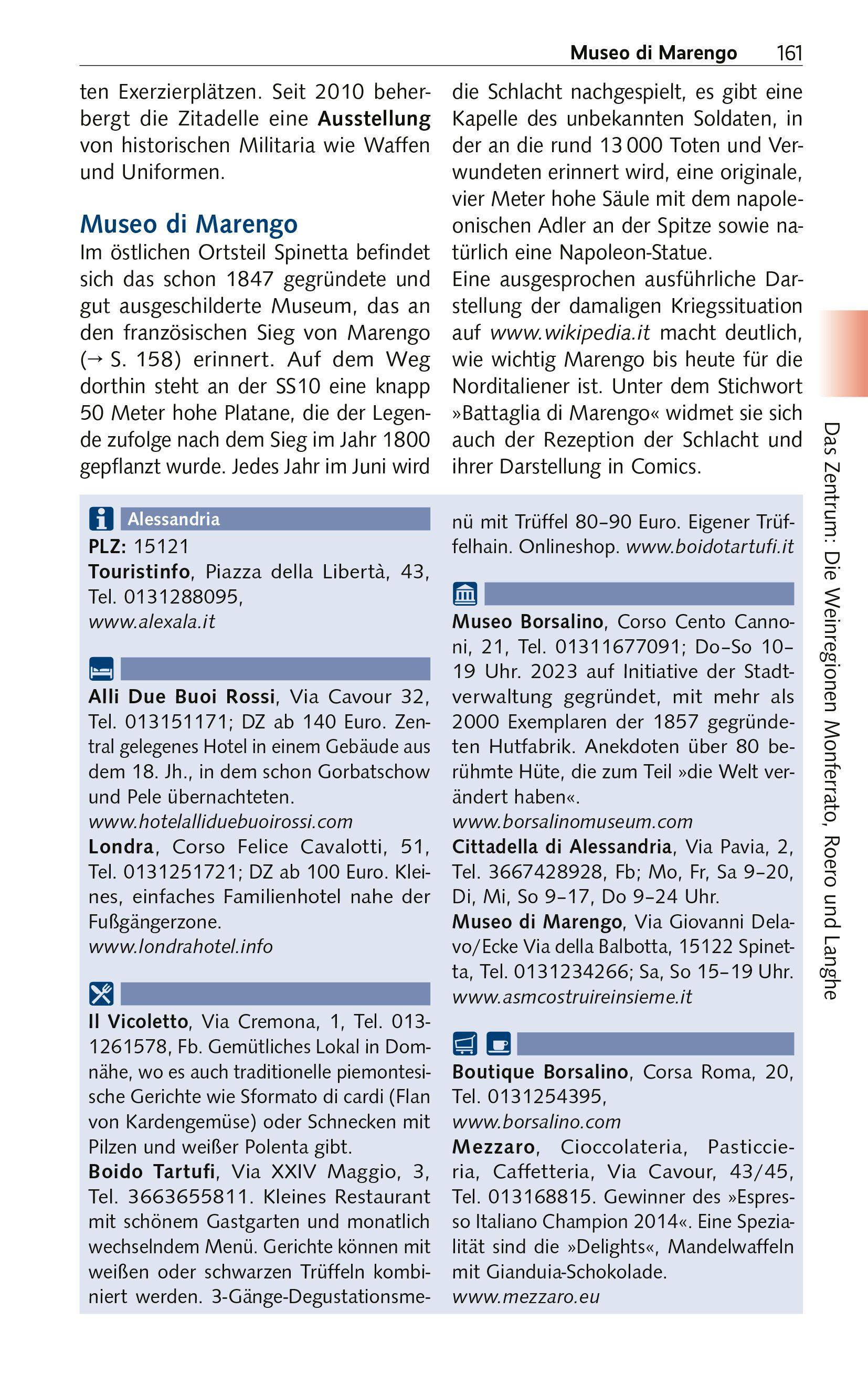Beispielinhalt (Bild) TRESCHER Reiseführer Piemont