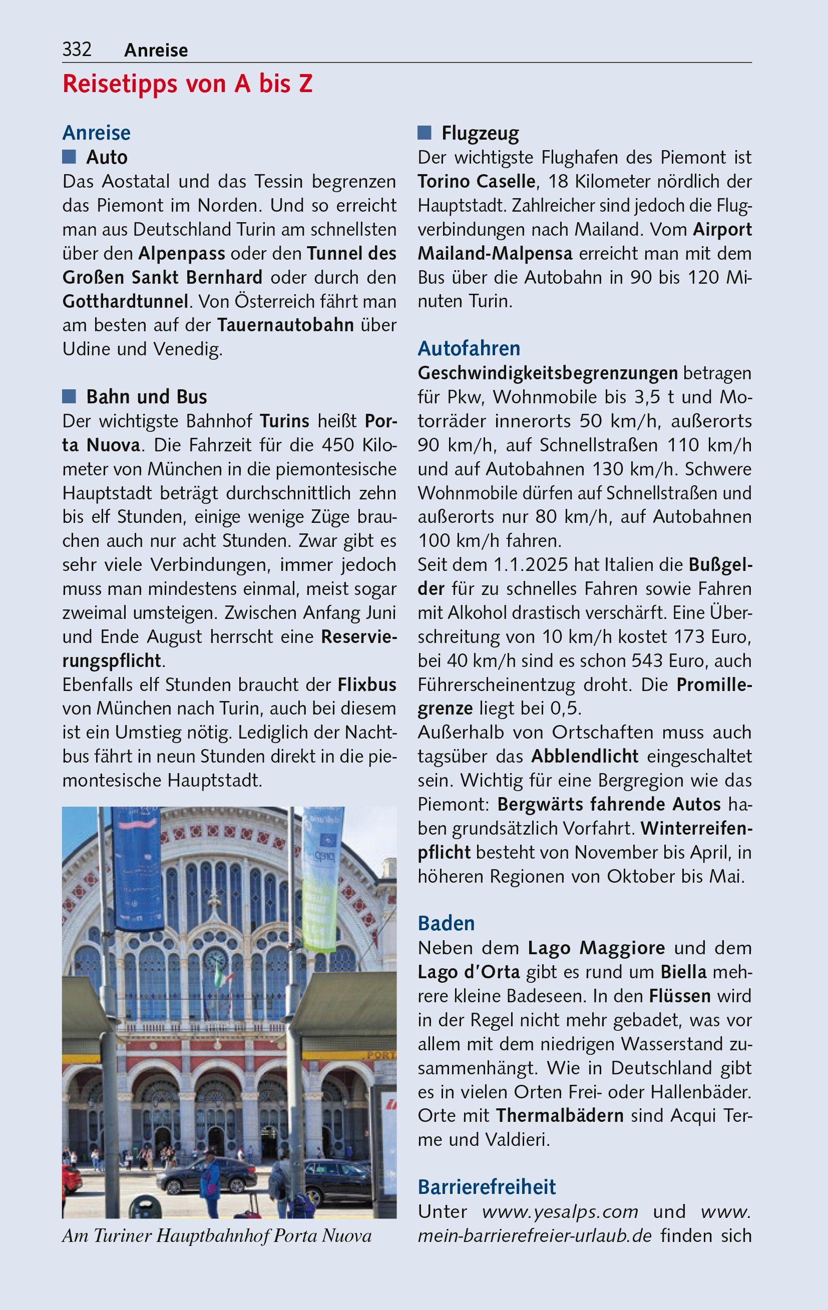 Beispielinhalt (Bild) TRESCHER Reiseführer Piemont