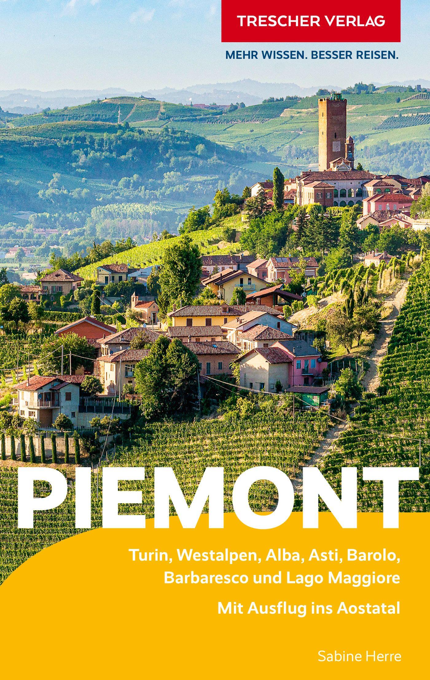 Vorderes Coverbild TRESCHER Reiseführer Piemont