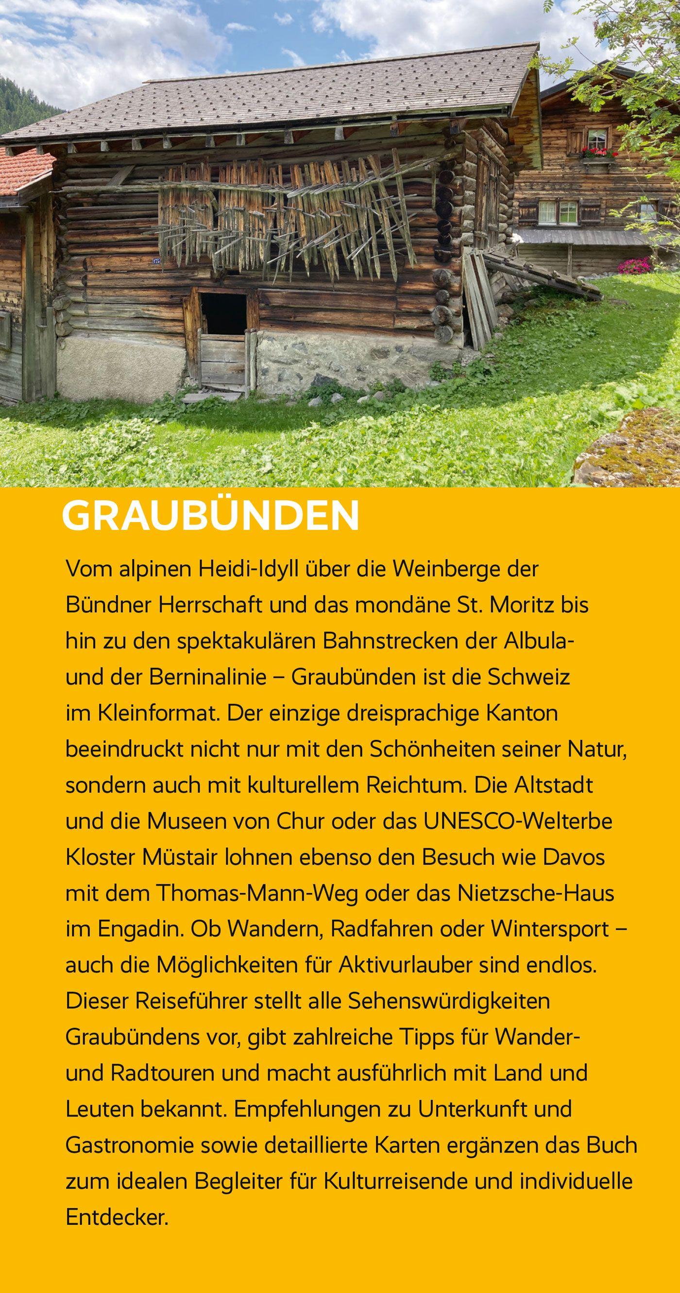 Beispielinhalt (Bild) TRESCHER Reiseführer Graubünden