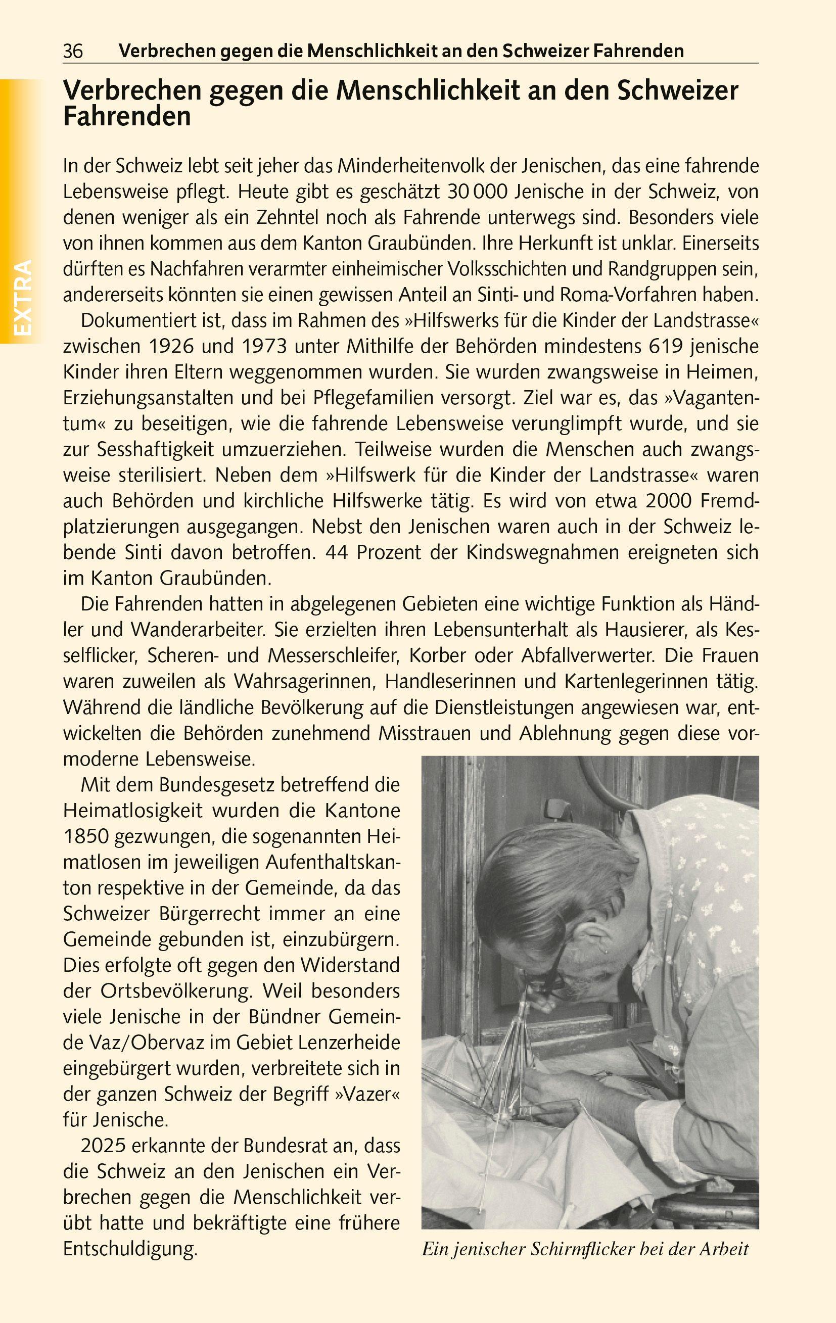 Beispielinhalt (Bild) TRESCHER Reiseführer Graubünden