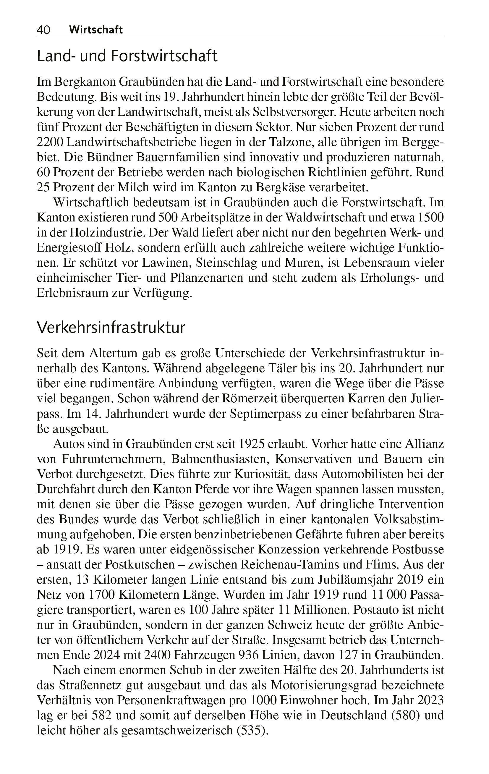 Beispielinhalt (Bild) TRESCHER Reiseführer Graubünden