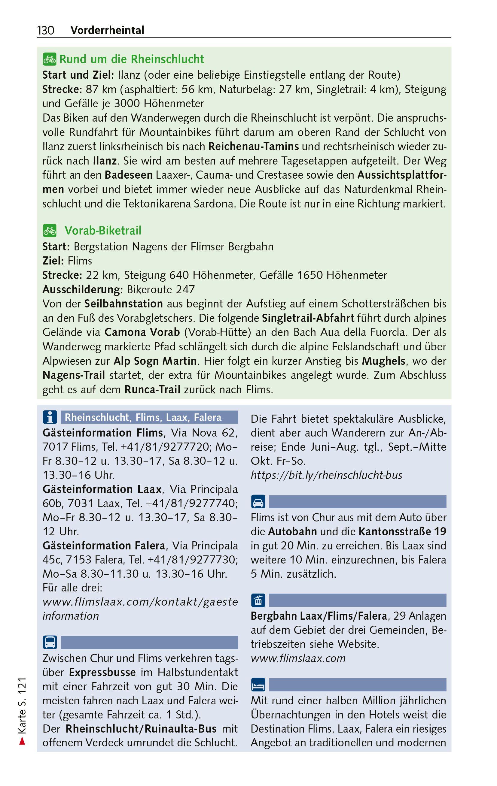 Beispielinhalt (Bild) TRESCHER Reiseführer Graubünden