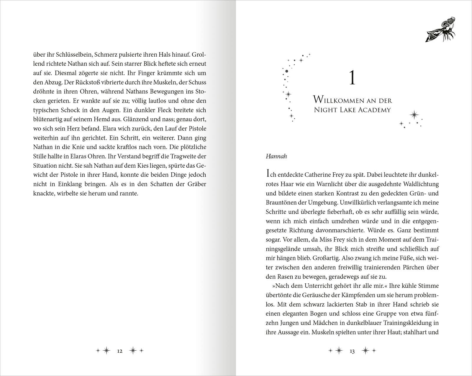 Beispielinhalt (Bild) Night Lake Academy - Die Magie der Nachtfalter (Night Lake Academy 1)