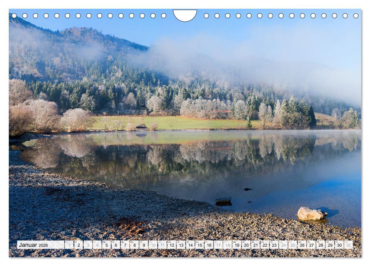 Beispielinhalt (Bild) Schliersee-Idylle (Wandkalender 2026 DIN A4 quer), CALVENDO Monatskalender