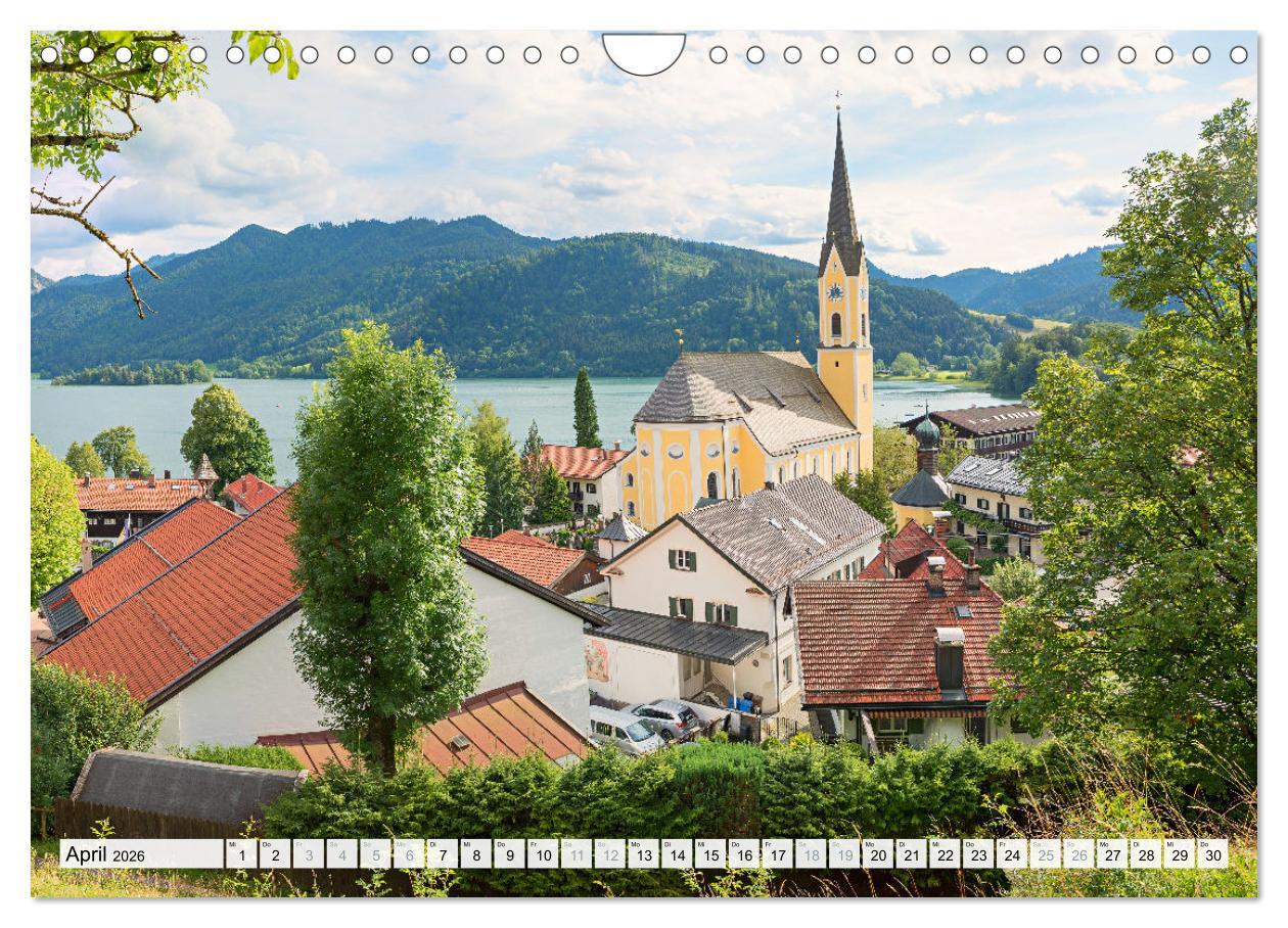 Beispielinhalt (Bild) Schliersee-Idylle (Wandkalender 2026 DIN A4 quer), CALVENDO Monatskalender