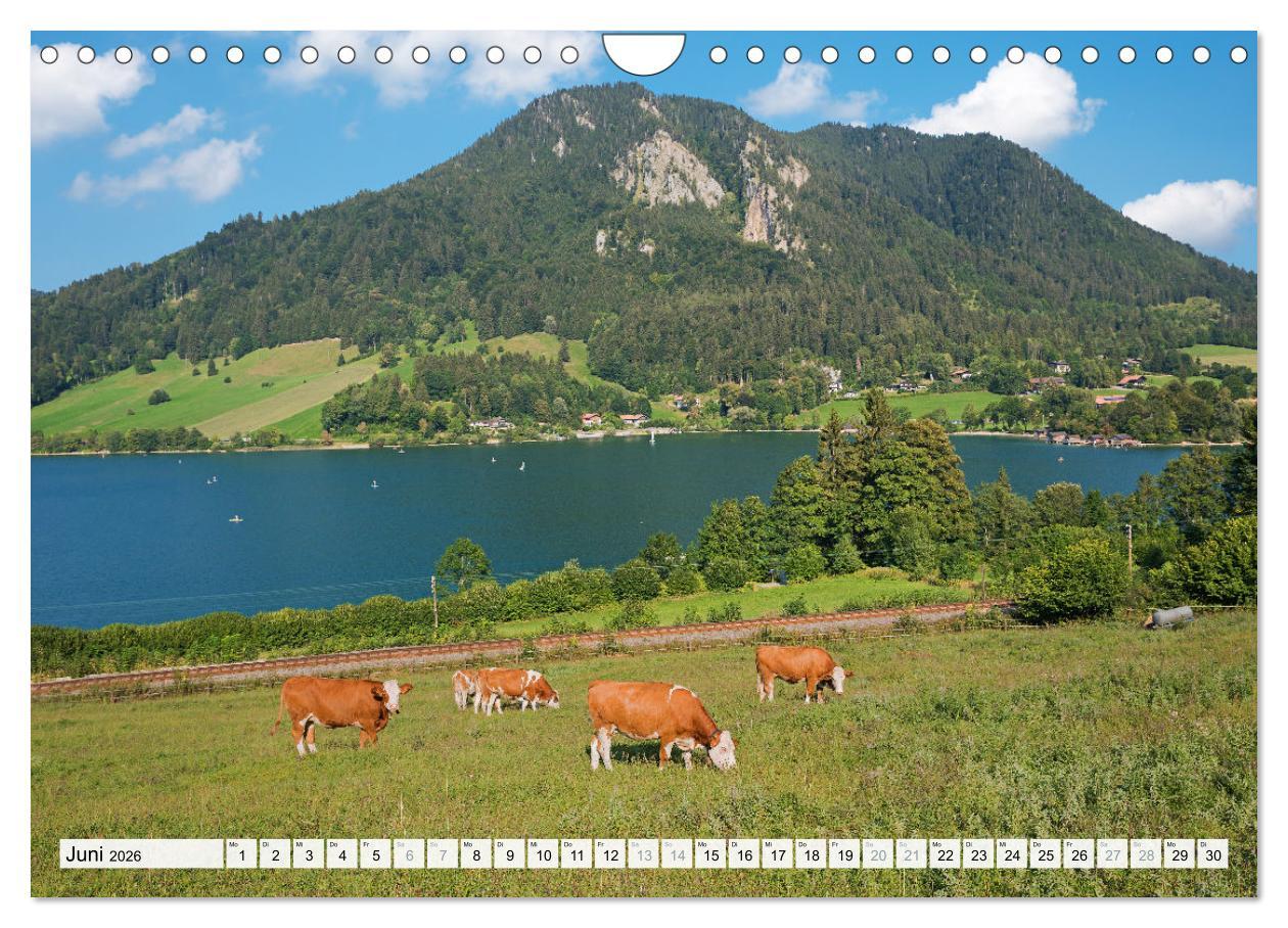 Beispielinhalt (Bild) Schliersee-Idylle (Wandkalender 2026 DIN A4 quer), CALVENDO Monatskalender