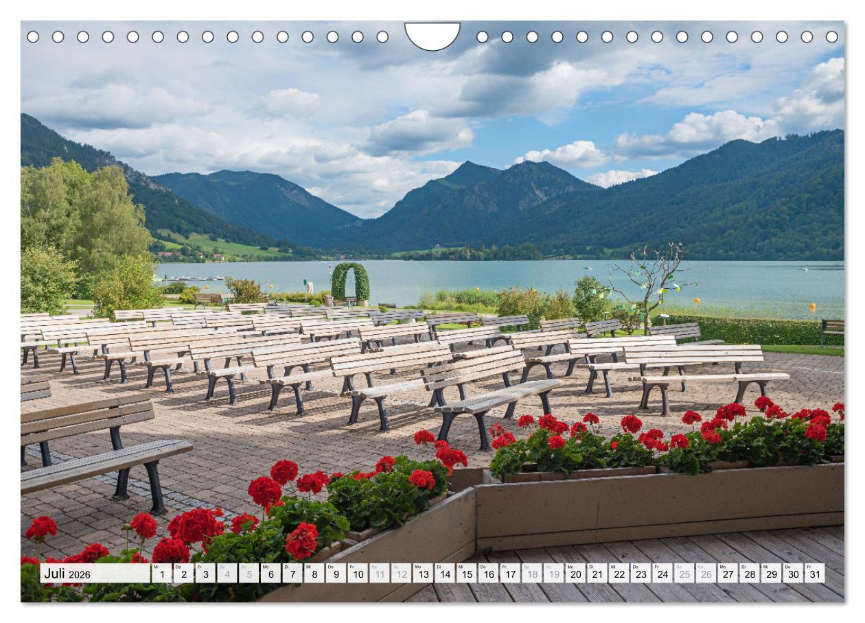 Beispielinhalt (Bild) Schliersee-Idylle (Wandkalender 2026 DIN A4 quer), CALVENDO Monatskalender