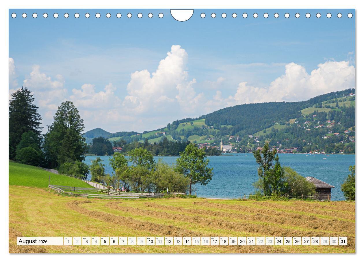 Beispielinhalt (Bild) Schliersee-Idylle (Wandkalender 2026 DIN A4 quer), CALVENDO Monatskalender