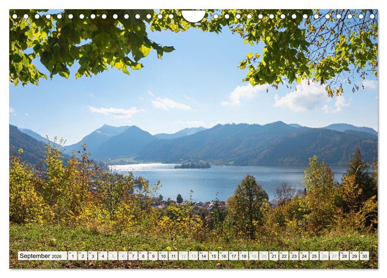 Beispielinhalt (Bild) Schliersee-Idylle (Wandkalender 2026 DIN A4 quer), CALVENDO Monatskalender