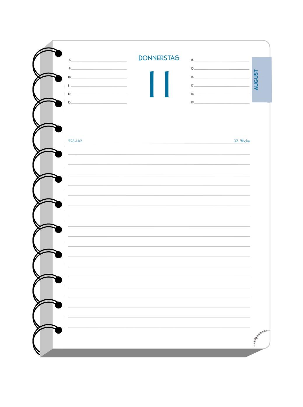 Beispielinhalt (Bild) Schülerkalender Forum AQUAREL 2025/2026