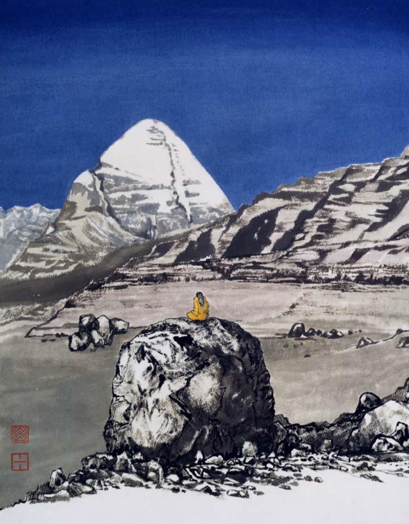 Beispielinhalt (Bild) Werner Hahn - Kailas. Berg und Gott