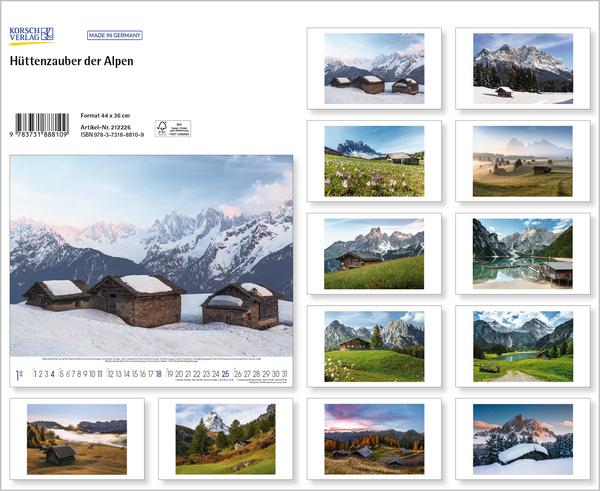 Beispielinhalt (Bild) Hüttenzauber der Alpen 2026