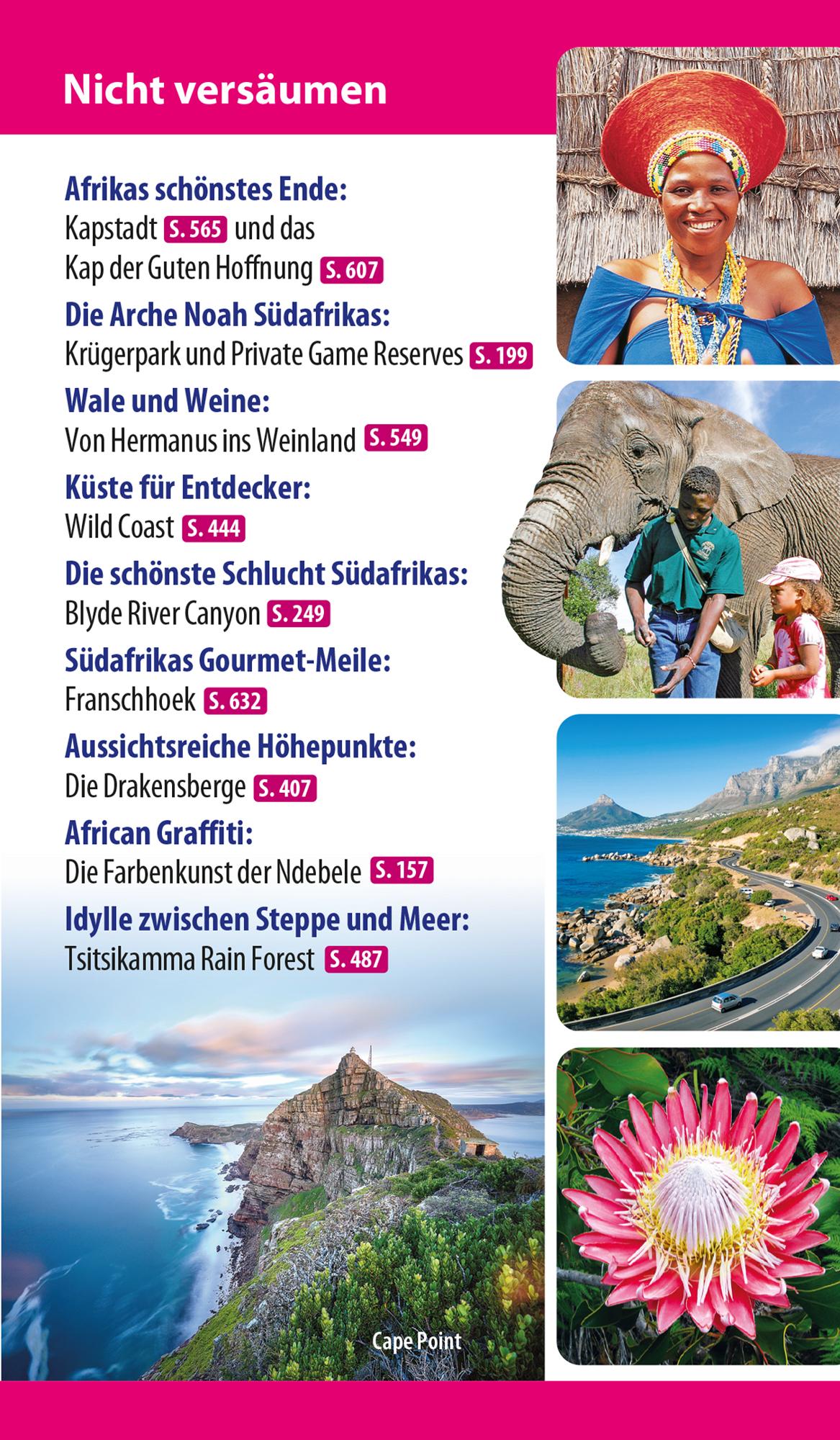 Beispielinhalt (Bild) Reise Know-How Reiseführer Südafrika