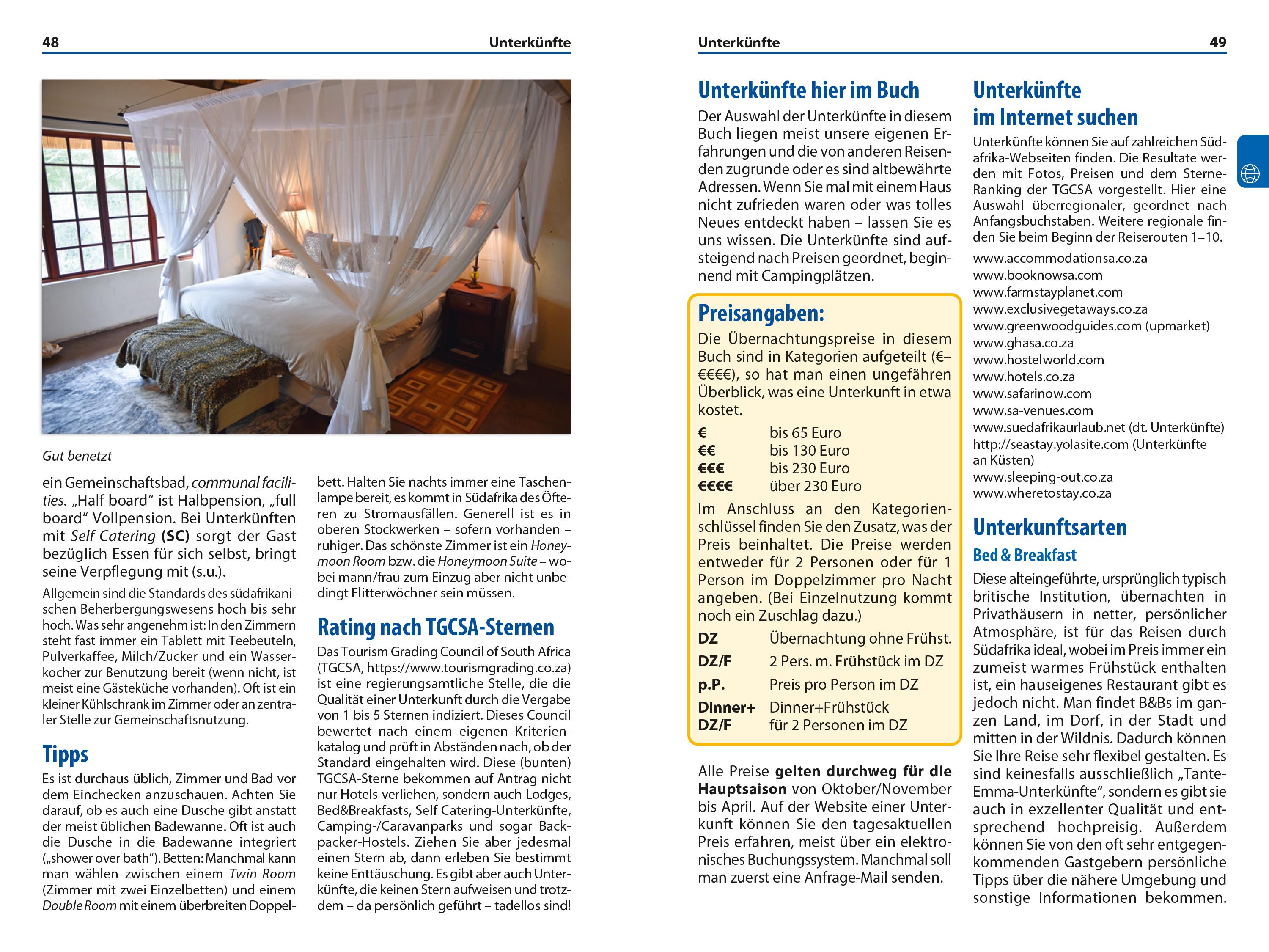 Beispielinhalt (Bild) Reise Know-How Reiseführer Südafrika