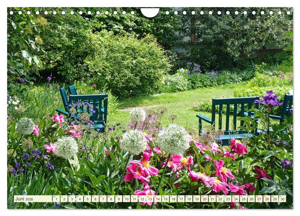 Beispielinhalt (Bild) Weinheim erleben Schlosspark, Burgen und einladender Marktplatz (Wandkalender 2026 DIN A4 quer), CALVENDO Monatskalender