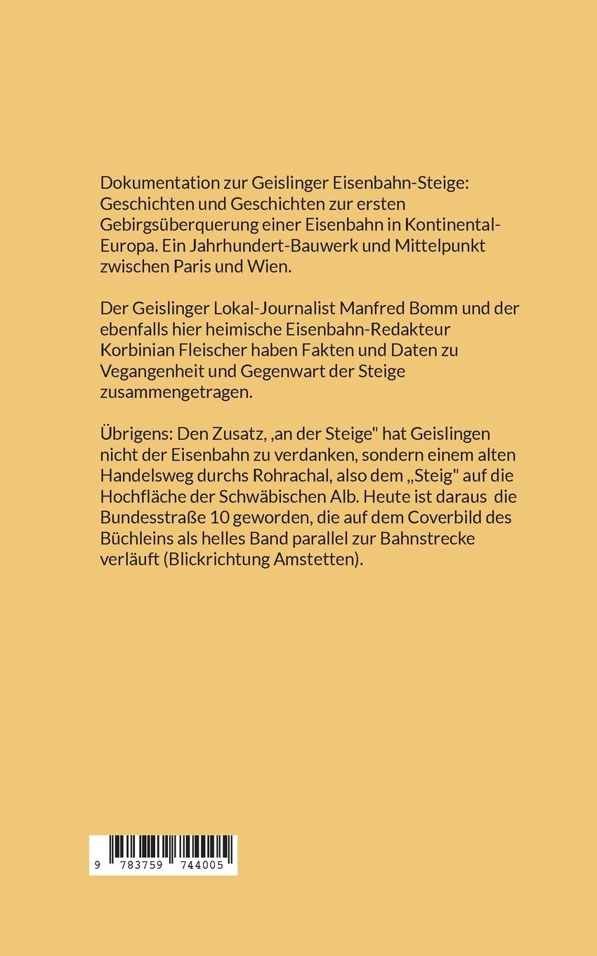 Rückseitencover Mit Volldampf auf die Alb