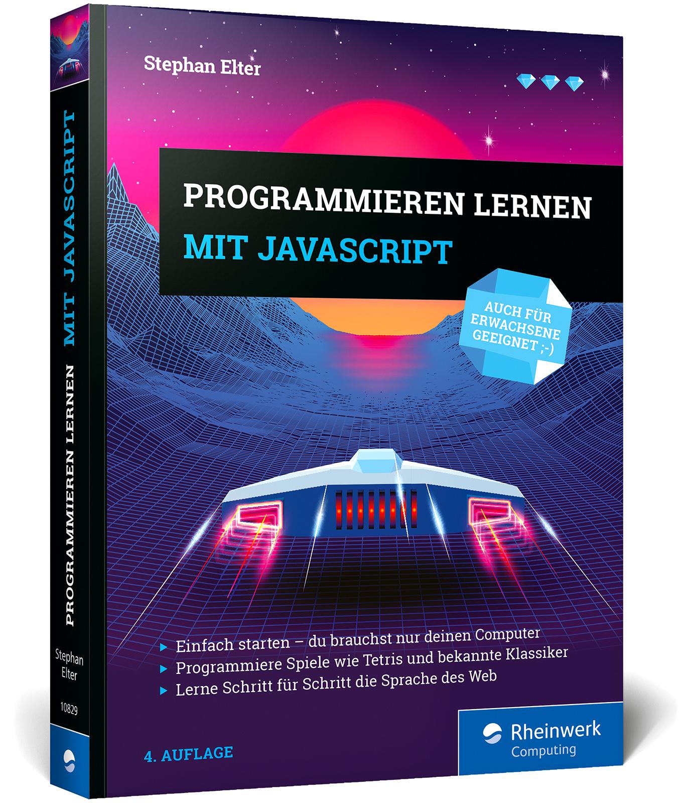 Vorderes Coverbild Programmieren lernen mit JavaScript