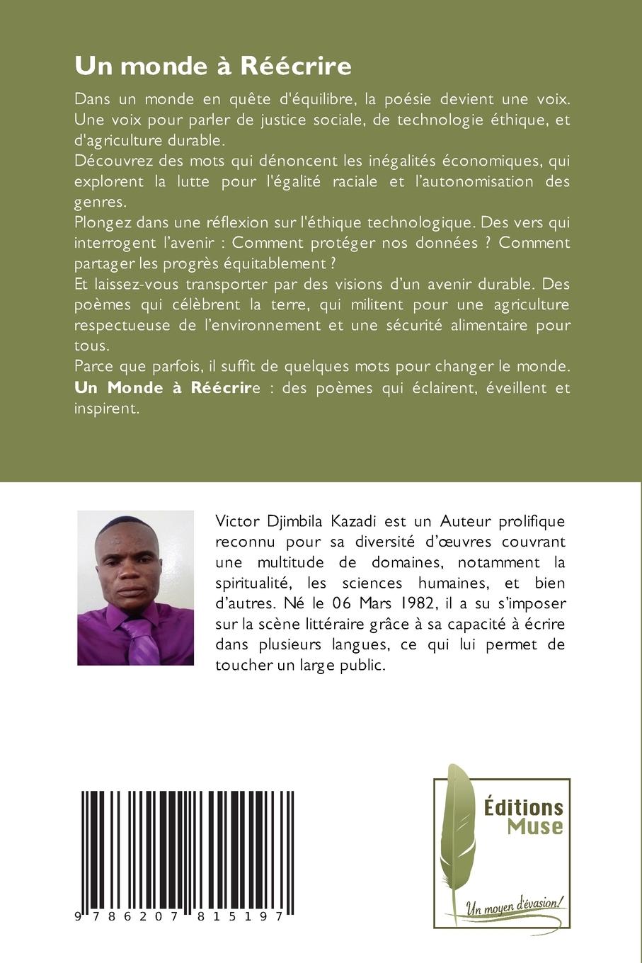 Rückseitencover Un monde à Réécrire