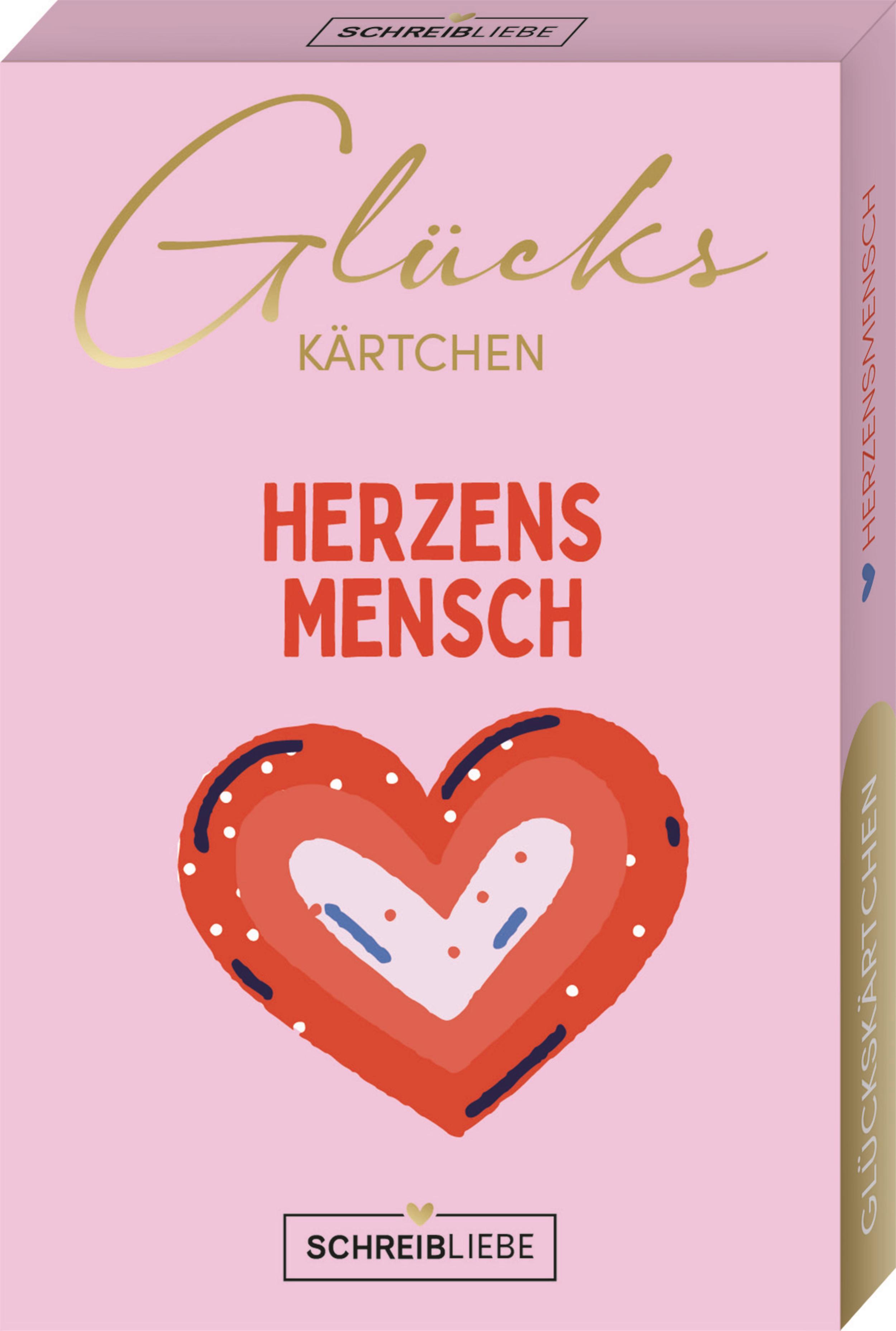 Vorderes Coverbild Glückskärtchen-Herzensmensch
