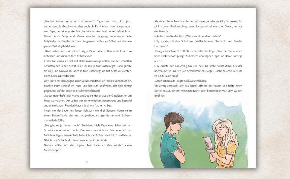 Beispielinhalt (Bild) Abenteuer auf Römö - Lilly, Nikolas und der Bunkerschatz