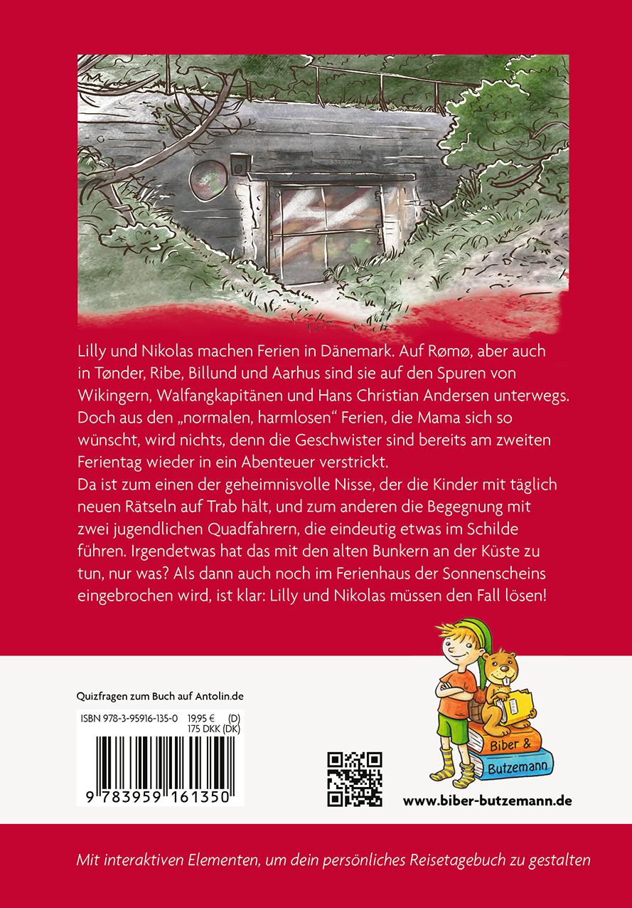 Rückseitencover Abenteuer auf Römö - Lilly, Nikolas und der Bunkerschatz