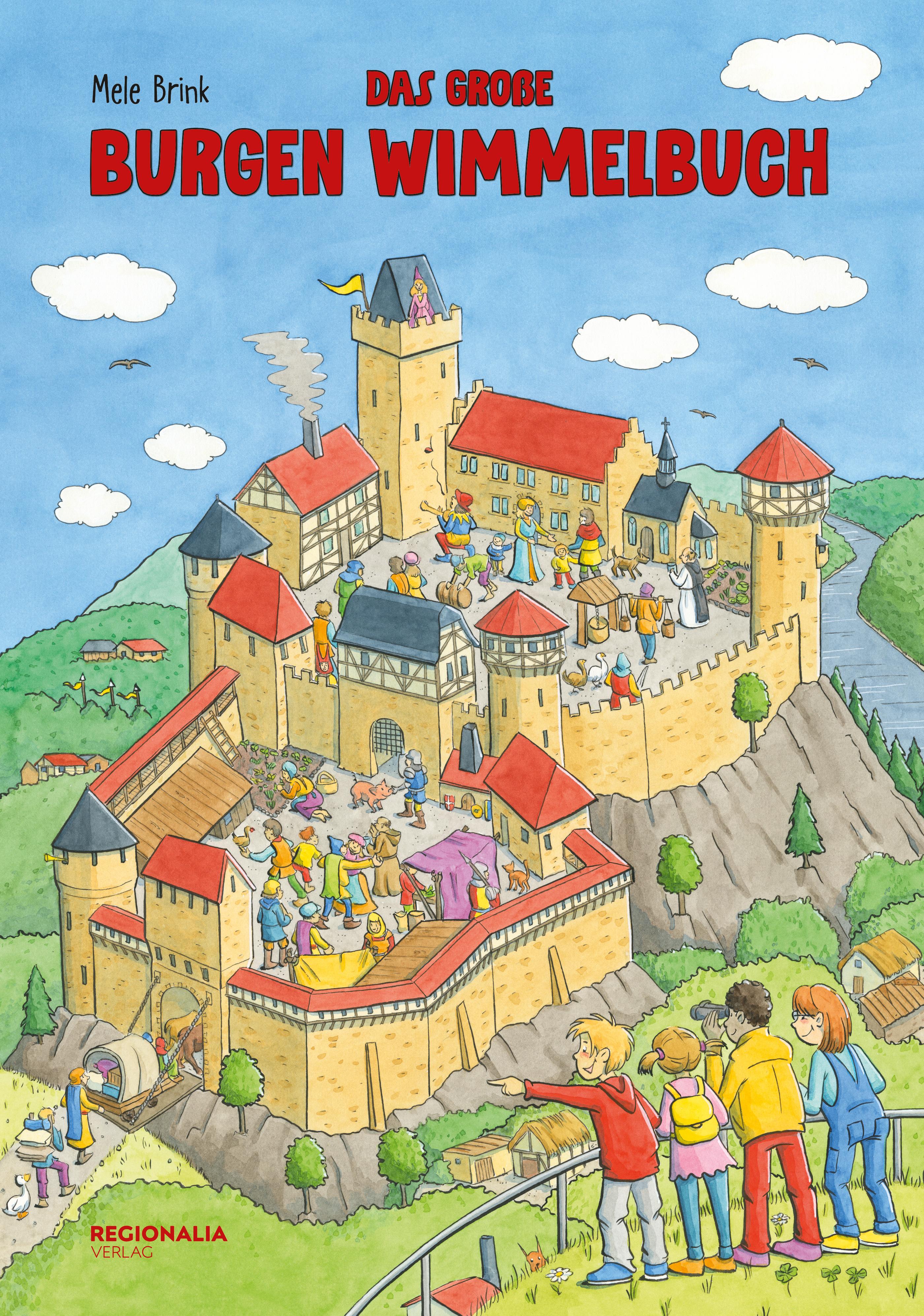 Vorderes Coverbild Das große Burgen Wimmelbuch - Entdecke das Leben im Mittelalter!