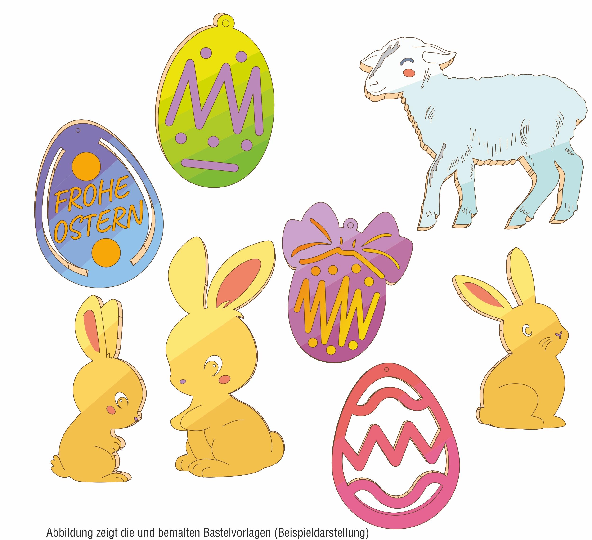 Beispielinhalt (Bild) Bastelvorlage Ostern