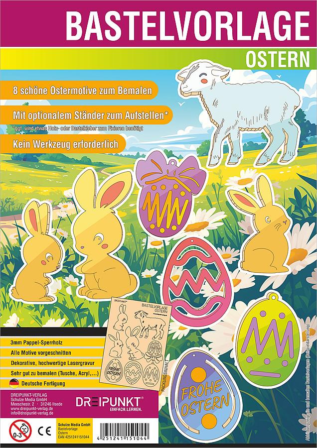 Vorderes Coverbild Bastelvorlage Ostern