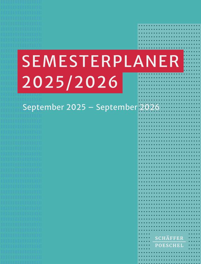 Vorderes Coverbild Semesterplaner 2025/ 2026