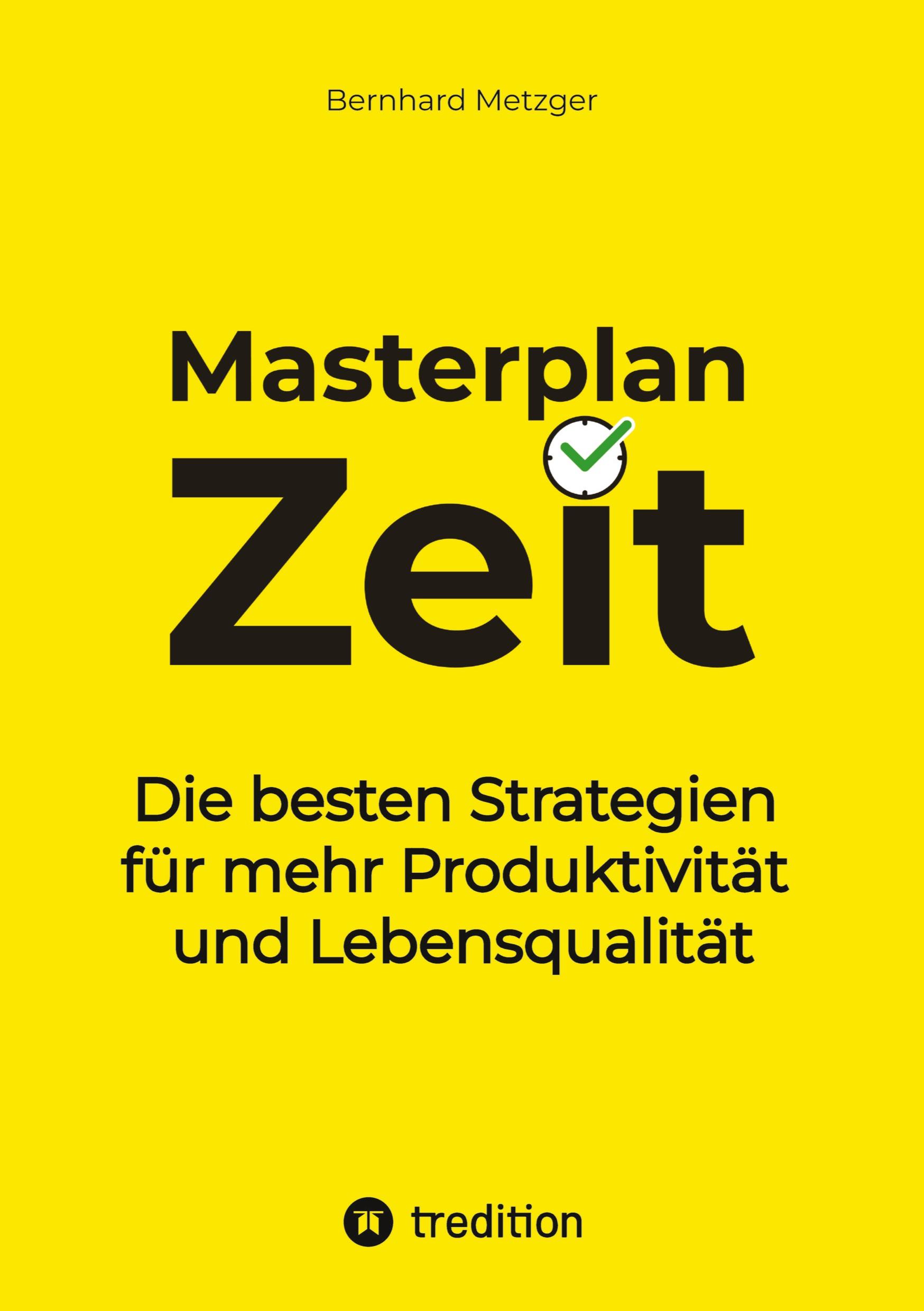 Vorderes Coverbild Masterplan Zeit