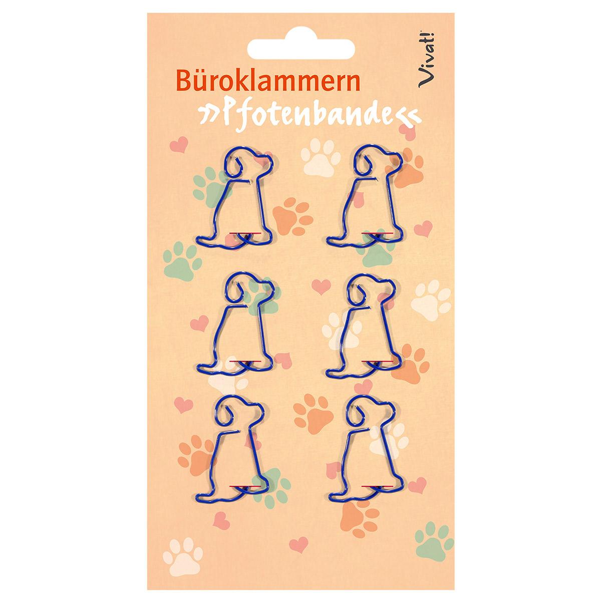 Vorderes Coverbild 6er-Set Büroklammern 'Pfotenbande'