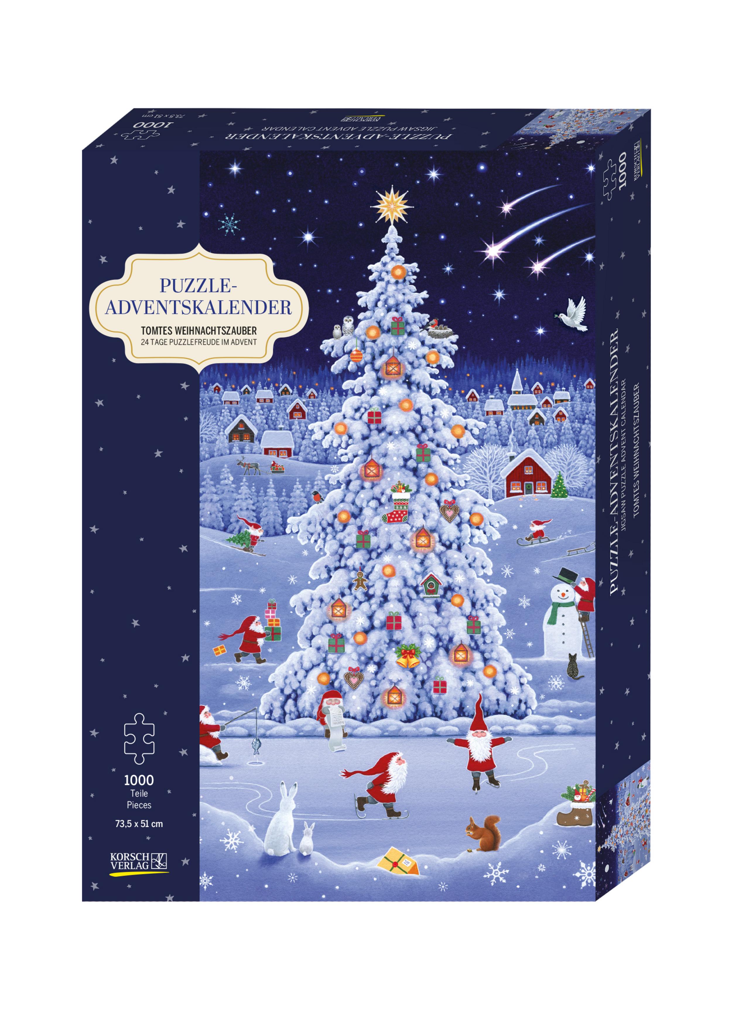 Vorderes Coverbild Puzzle-Adventskalender 'Tomtes Weihnachtszauber'