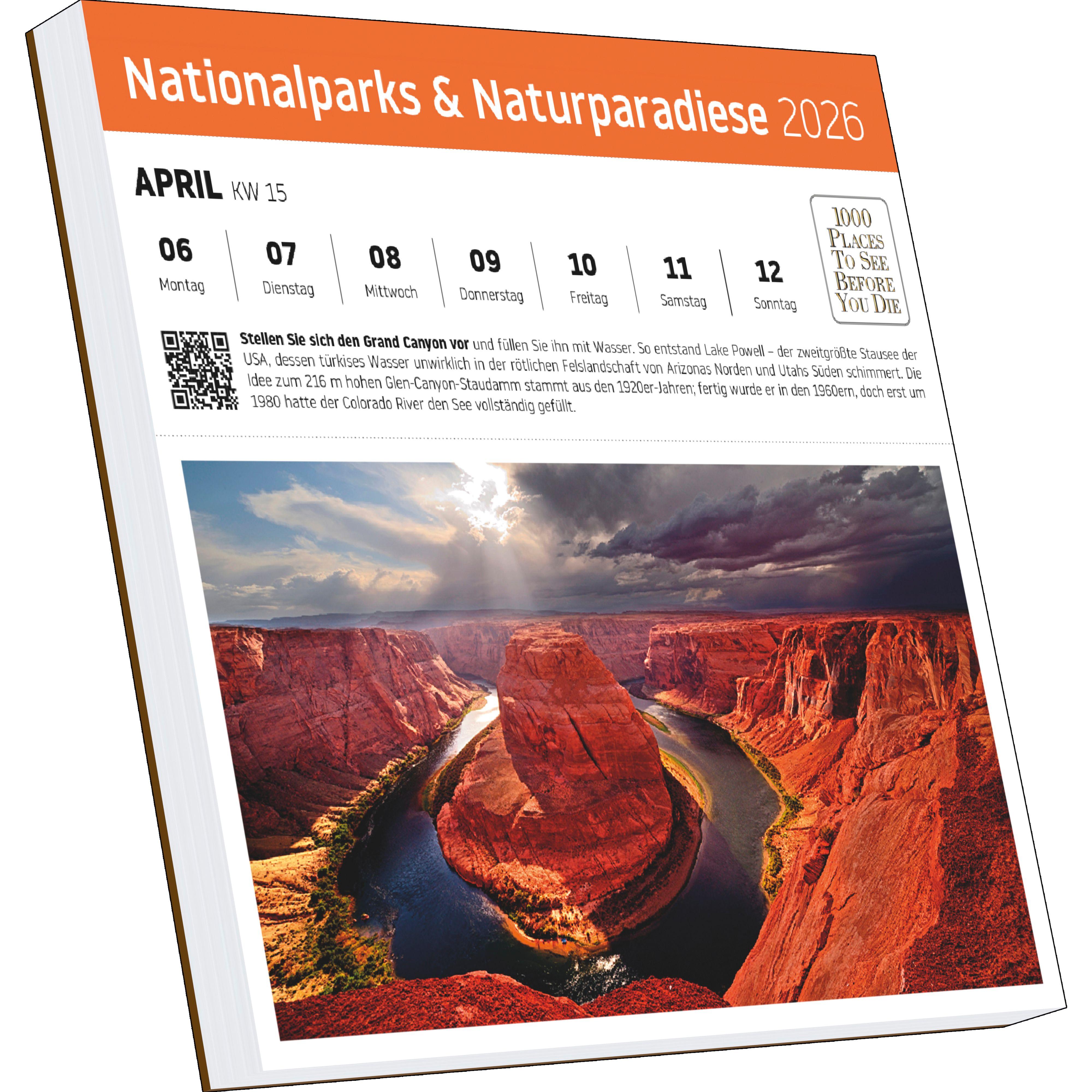 Beispielinhalt (Bild) Nationalparks und Naturparadiese Postkartenkalender