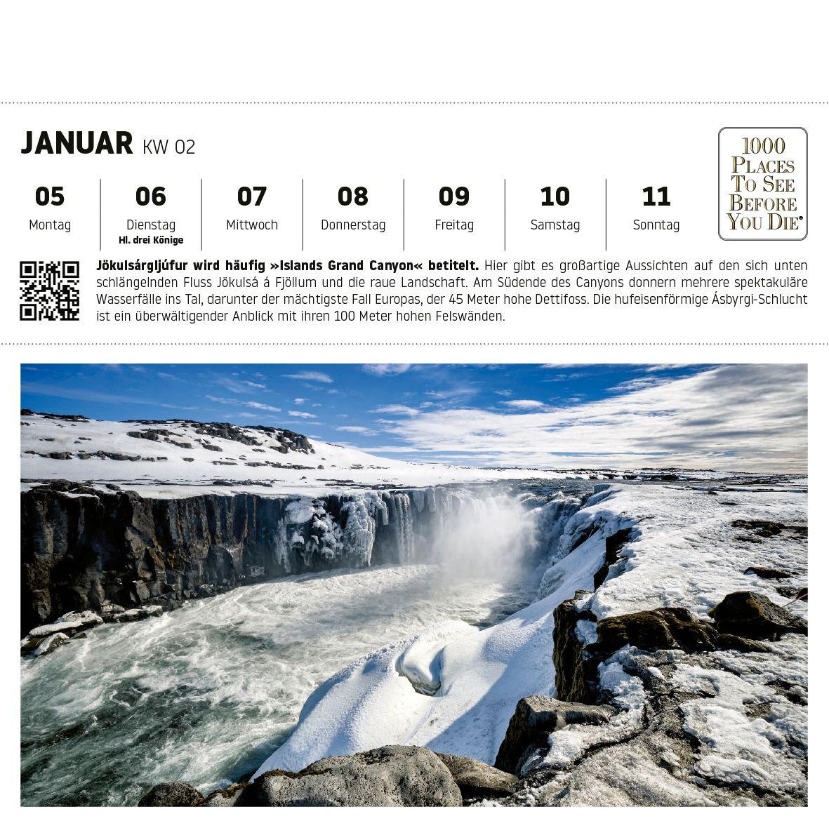 Beispielinhalt (Bild) Nationalparks und Naturparadiese Postkartenkalender