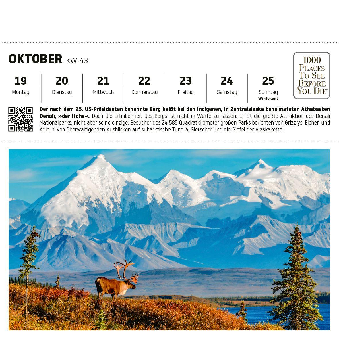 Beispielinhalt (Bild) Nationalparks und Naturparadiese Postkartenkalender