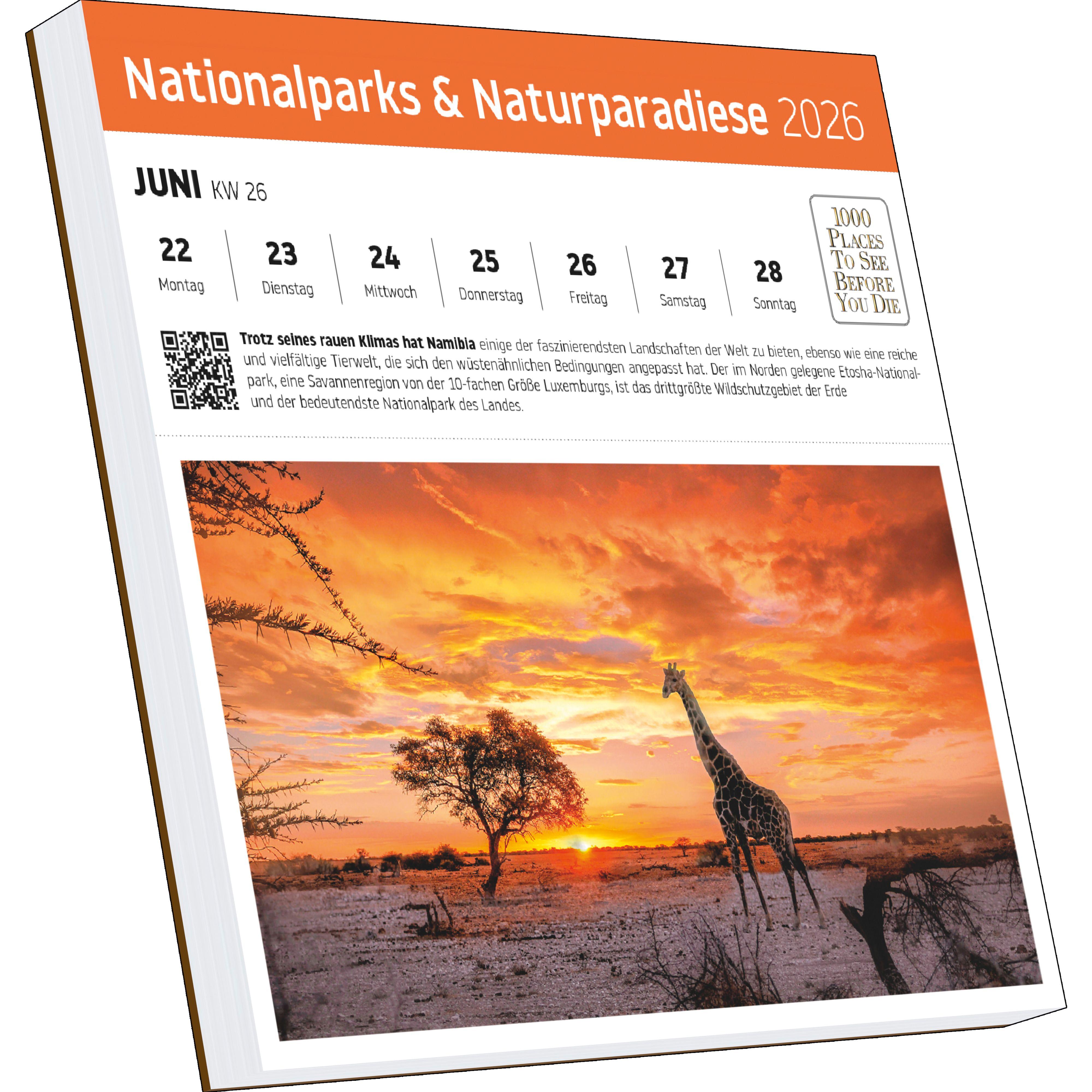 Beispielinhalt (Bild) Nationalparks und Naturparadiese Postkartenkalender