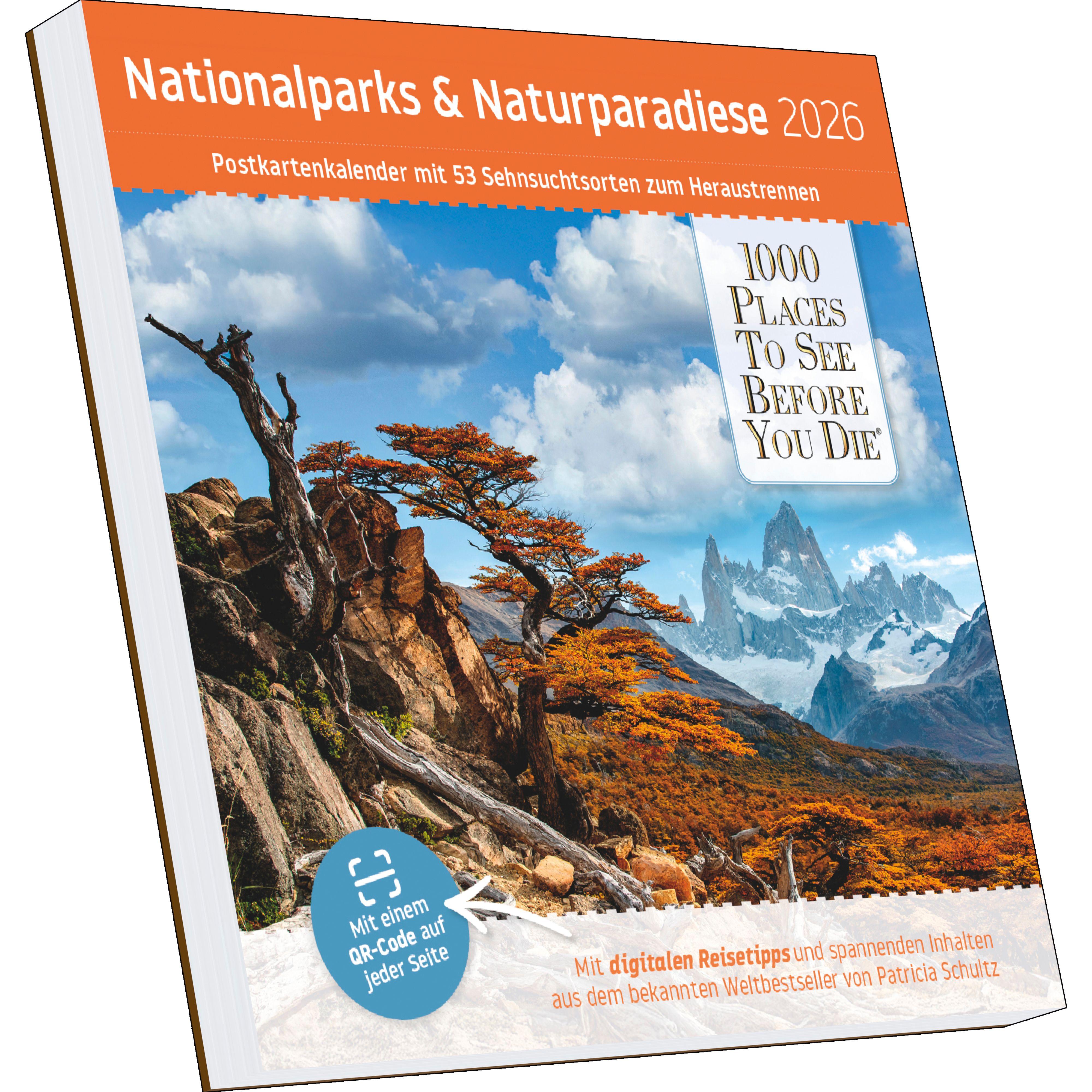 Vorderes Coverbild Nationalparks und Naturparadiese Postkartenkalender