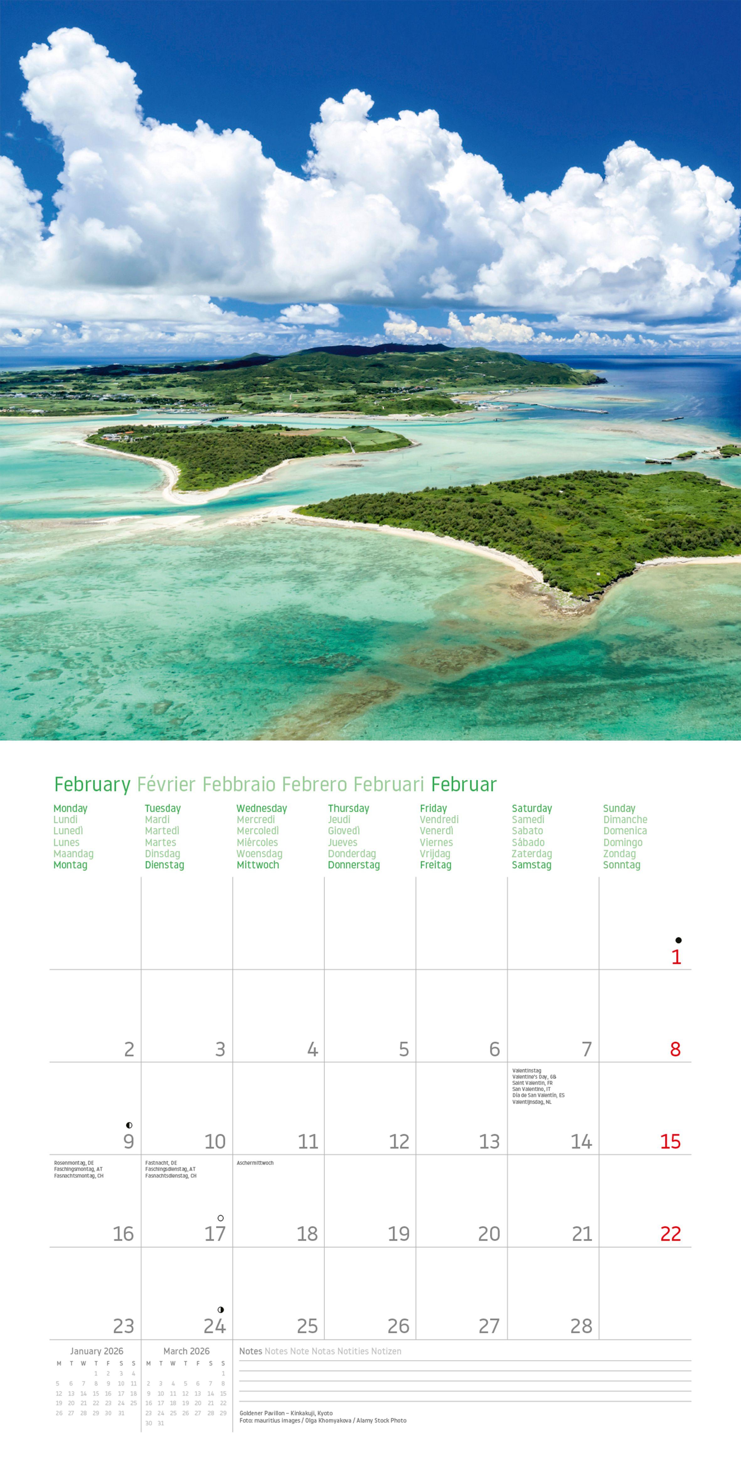 Beispielinhalt (Bild) Japan - Broschürenkalender im Format 30 x 30