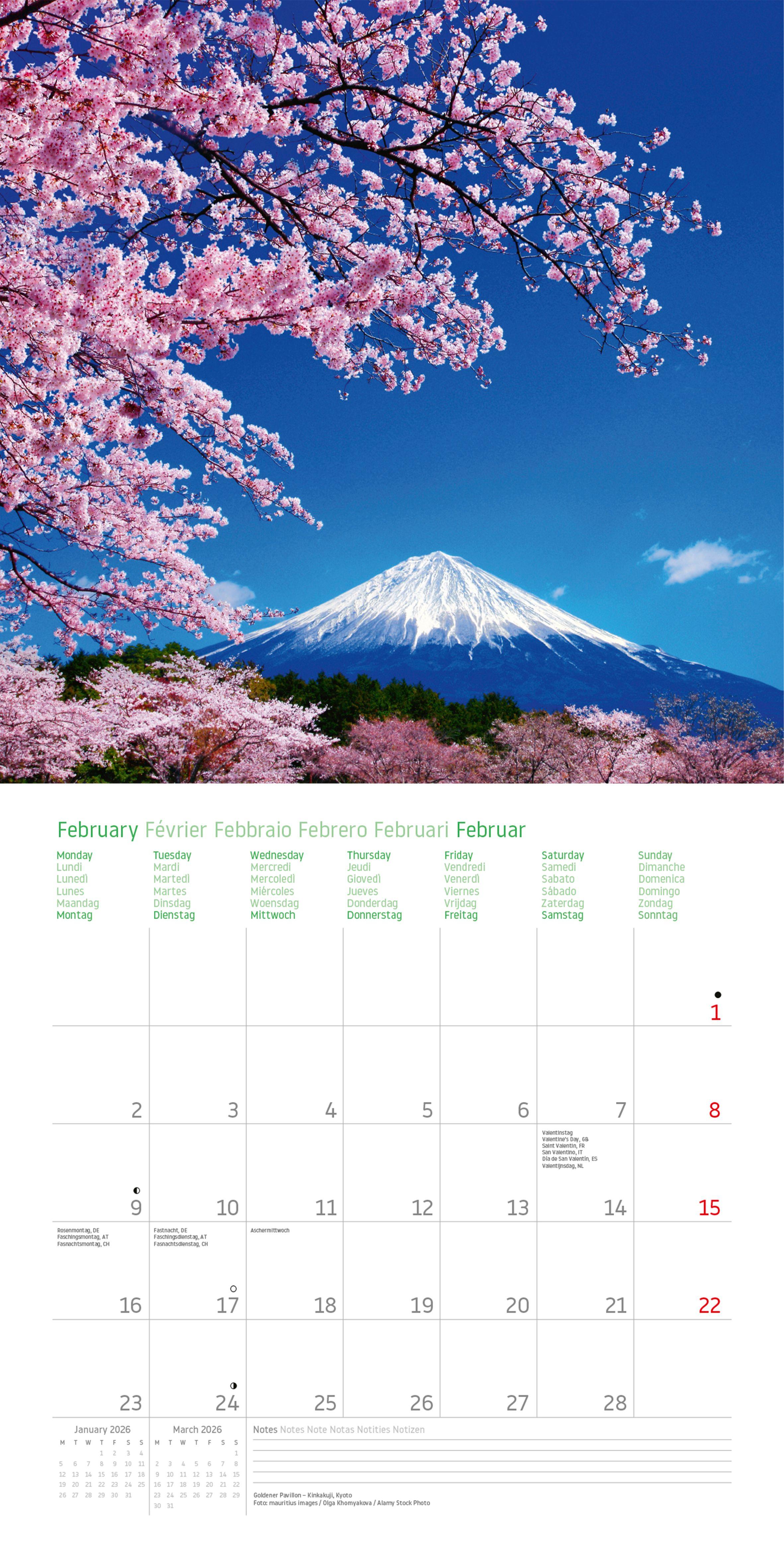 Beispielinhalt (Bild) Japan - Broschürenkalender im Format 30 x 30