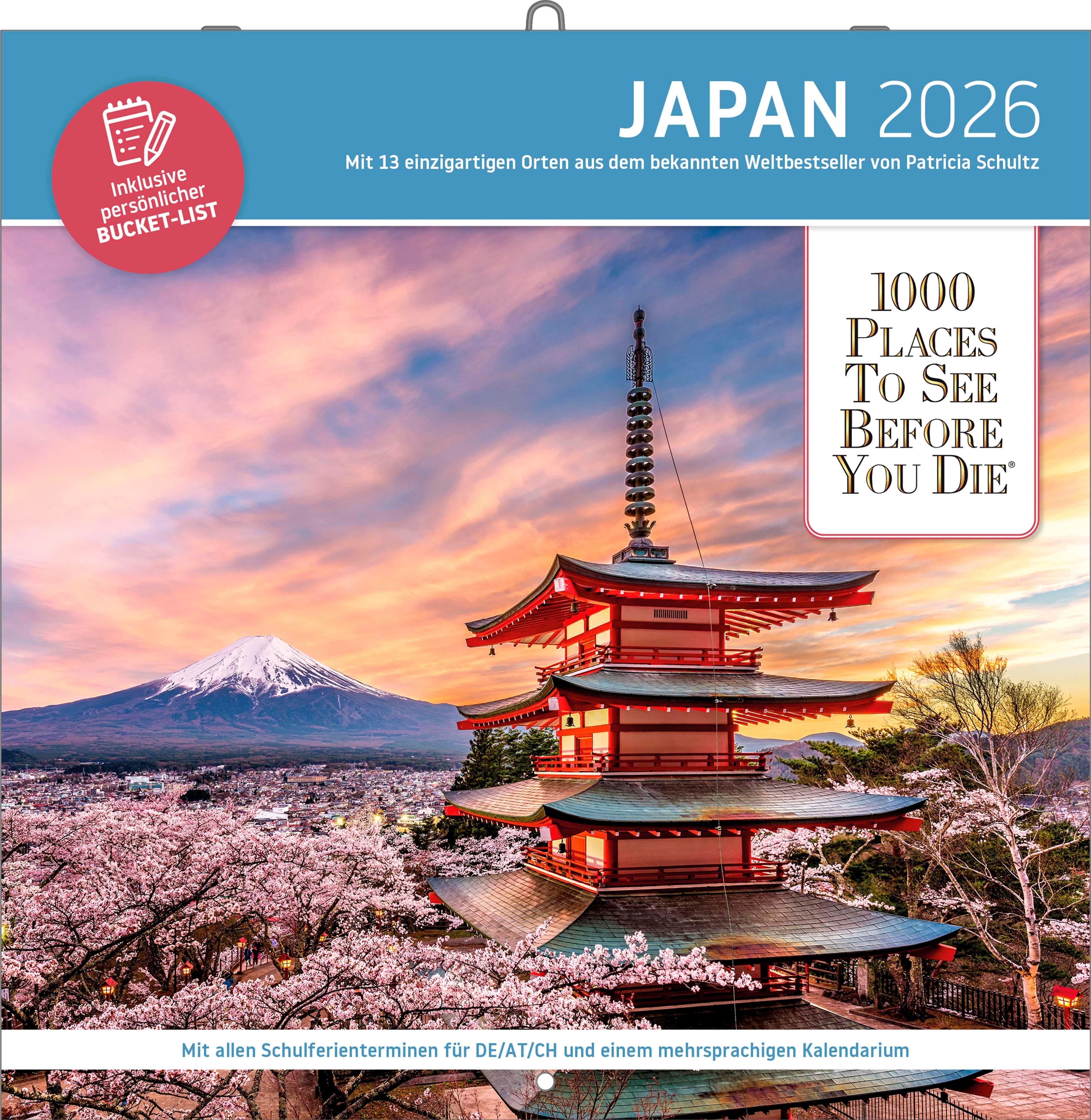 Vorderes Coverbild Japan - Broschürenkalender im Format 30 x 30
