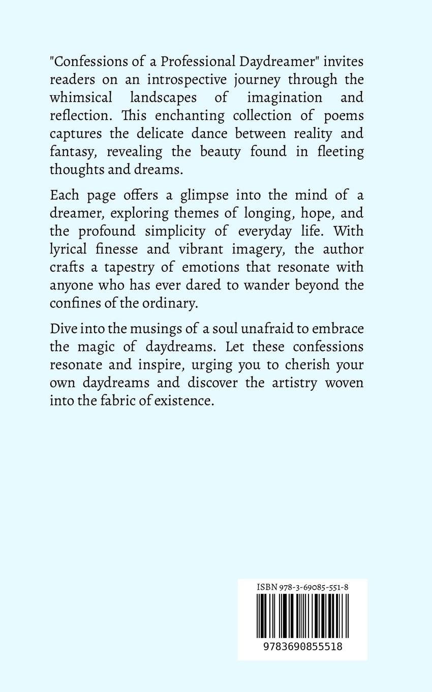 Rückseitencover Confessions of a Professional Daydreamer