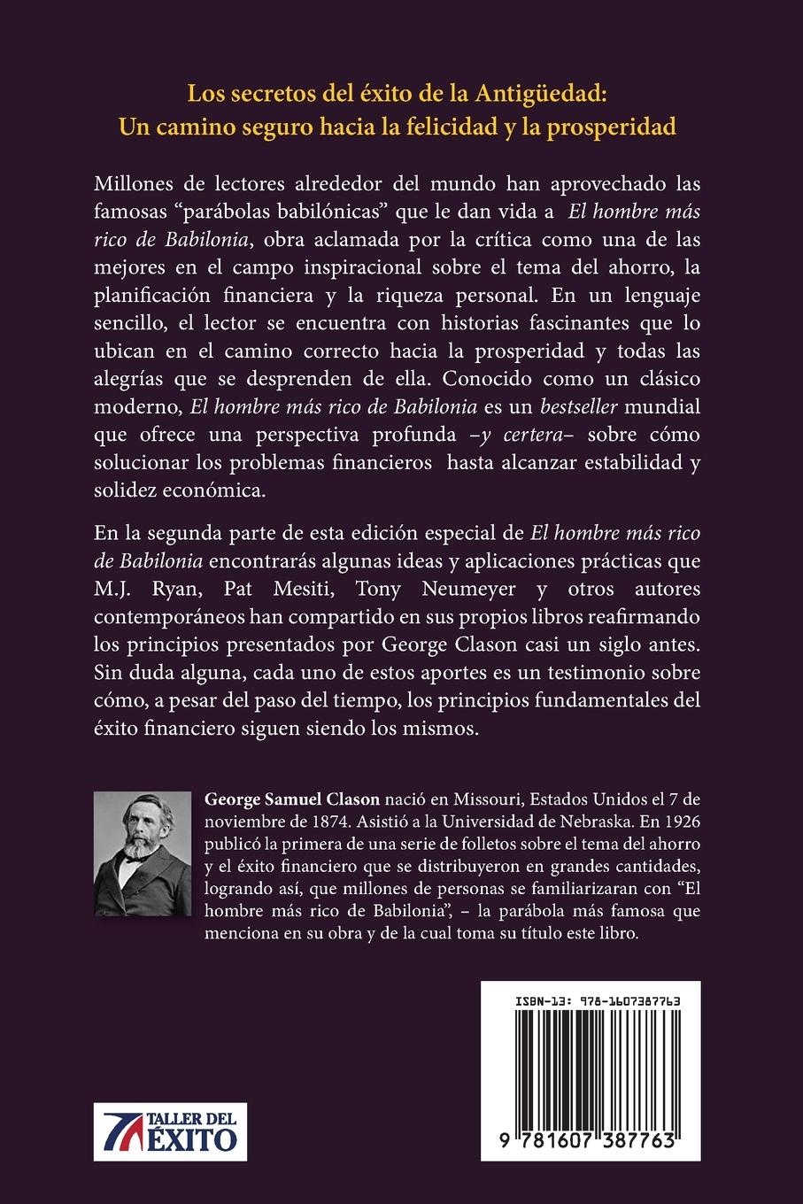 Rückseitencover El hombre mas rico de Babilonia