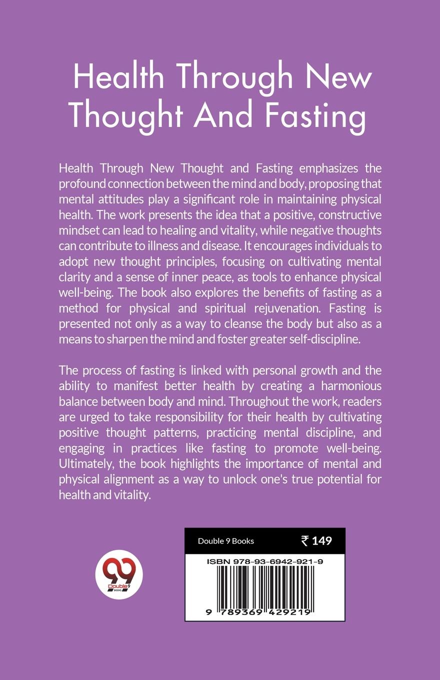 Rückseitencover Health Through New Thought And Fasting