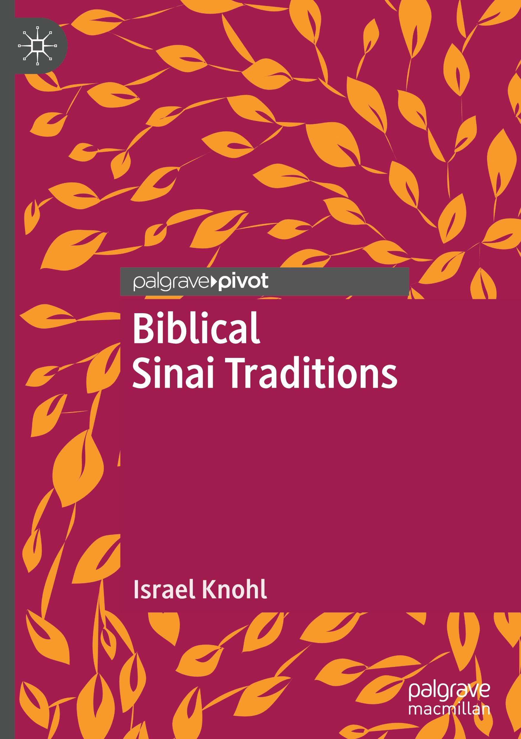 Vorderes Coverbild Biblical Sinai traditions