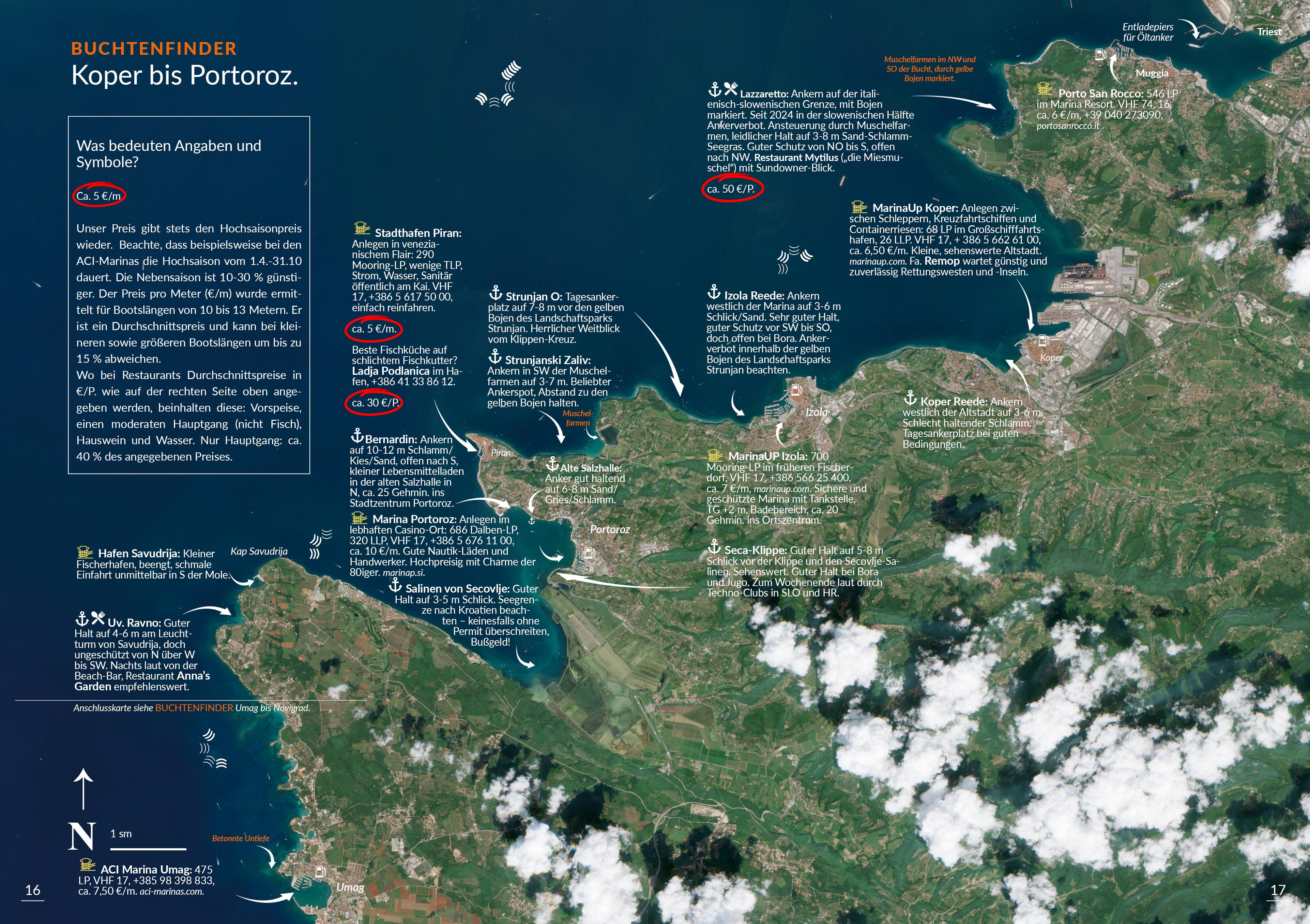 Beispielinhalt (Bild) Buchtenfinder Kroatien Nord - Ausgabe 2025
