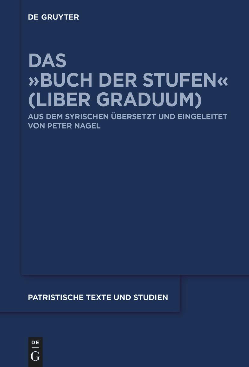 Vorderes Coverbild Das 'Buch der Stufen' (Liber Graduum)